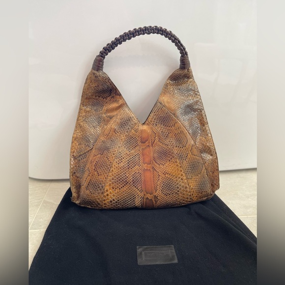 Nancy Gonzalez Python Hobo Bag Excellent Condition Used 1X Beautiful - Picture 12 of 16